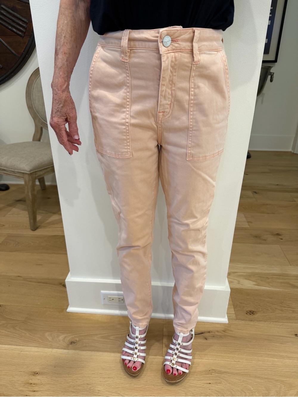 Sanctuary High-Rise Peach Cropped Jeans - Women's Ankle Fit